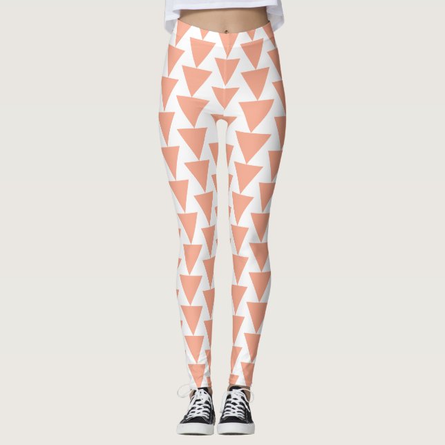 Leggings Triangle Géométrique Audacieux (Devant)