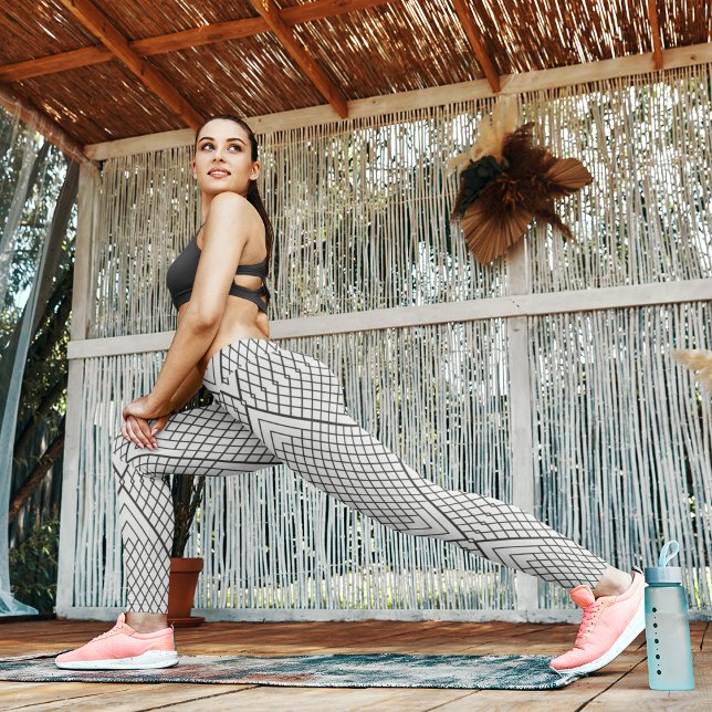 Leggings Triangle Lignes Abstraites (Créateur téléchargé)
