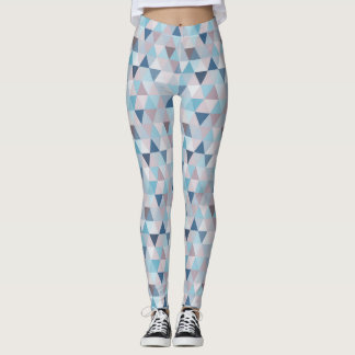 Leggings Triangles bleus mauve C