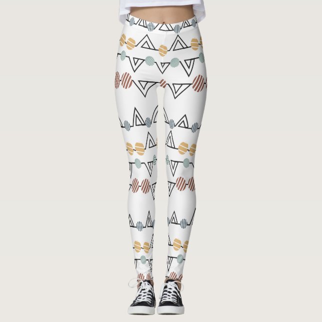 Leggings Triangles de Bauhaus (Devant)