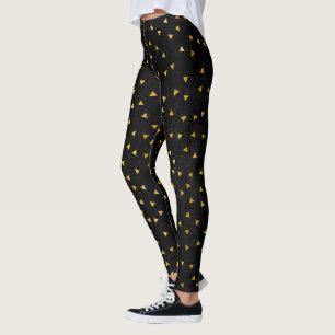 Leggings Triangles Parties scintillant or