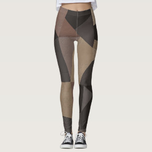 Leggings Triangles polygonaux géométriques imprimés couleur