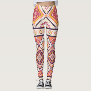 Leggings Tribal Aztec rayé Arrière - plan sans couture