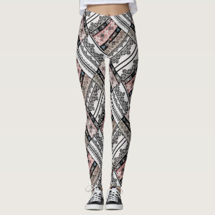 Leggings Tribal ethno traditionnelle geometrical