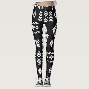 Leggings Tribal géométrique : arrière - plan élégant sans c