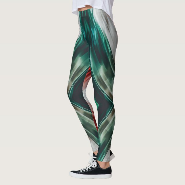 Leggings Tricolore blanc vert rouge (Gauche)