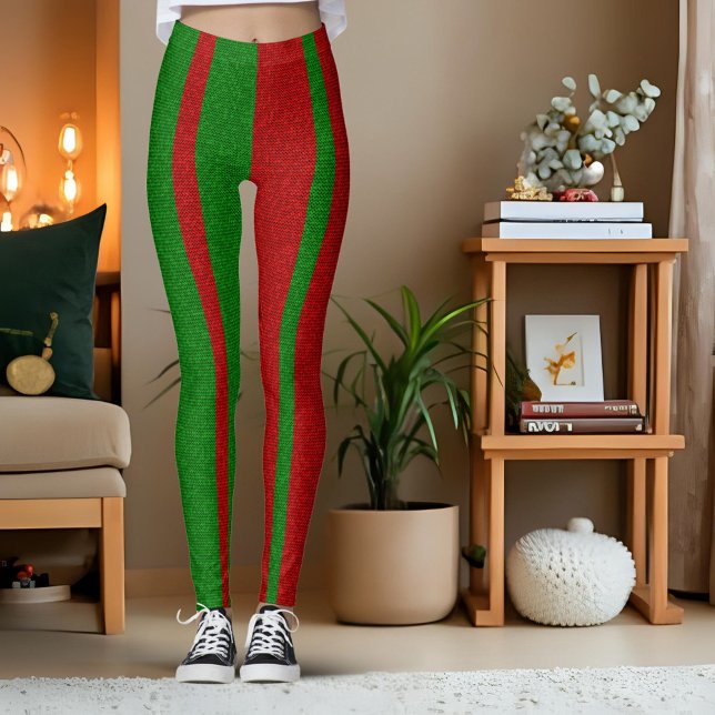 Leggings Tricot vert et rouge (Créateur téléchargé)