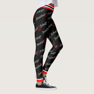 Leggings Trini / Trinidad & Tobago Patriotique - Noir