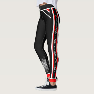 Leggings Trinité-et-Tobago le (noir blanc rouge)