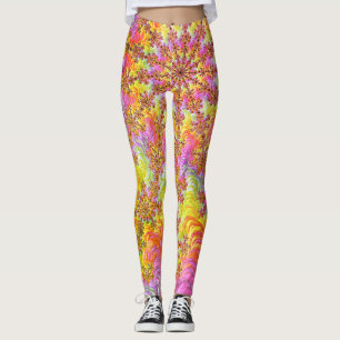 Leggings Tripant Groovy Funky Psychédélique Explosion Fract