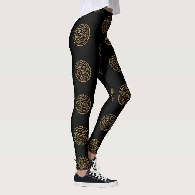 Leggings Triple Celtic Knot Swirl Mandala (Droite)