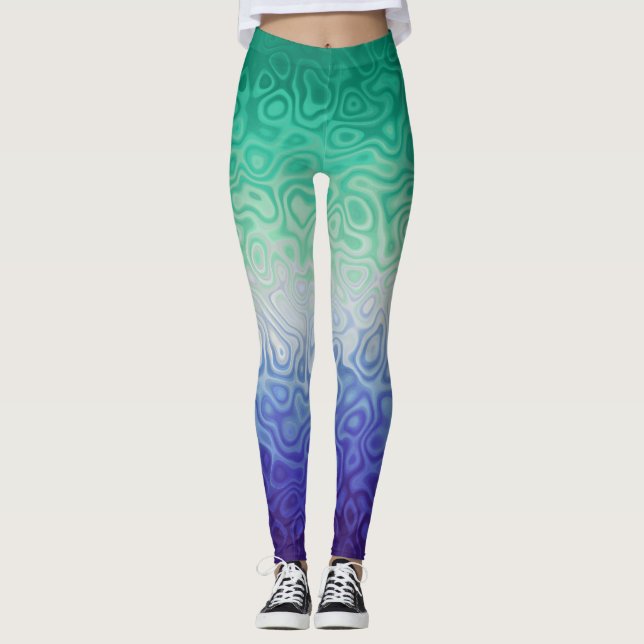 Leggings Trippy Ripply Funky Boho MLM Amour Entre Hommes Fi (Devant)