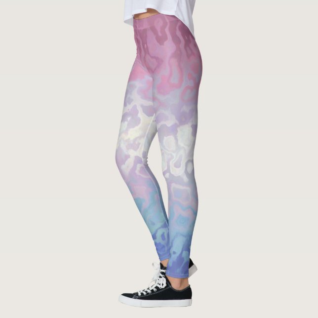 Leggings Trippy Ripply Super Excentré Bigender Fide drapeau (Gauche)