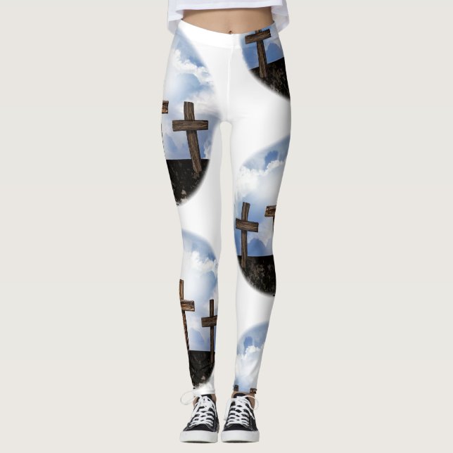 Leggings Trois croix robustes (Devant)