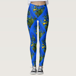 Leggings Trois guêtres siciliennes de citrons