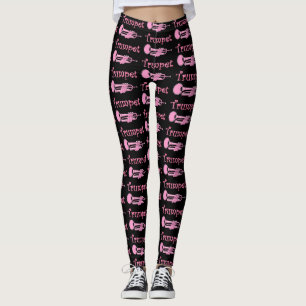 Leggings Trompette rose
