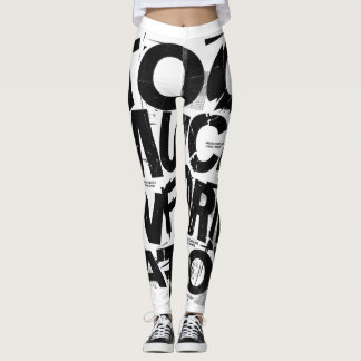 Leggings TROP D'INFORMATIONS | Typographie Street Brutalist