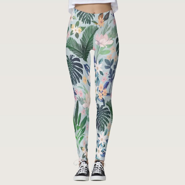 Leggings Tropcal Foliage (Devant)