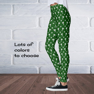 Leggings Trophée de thème sportif symbole étoiles motif ver