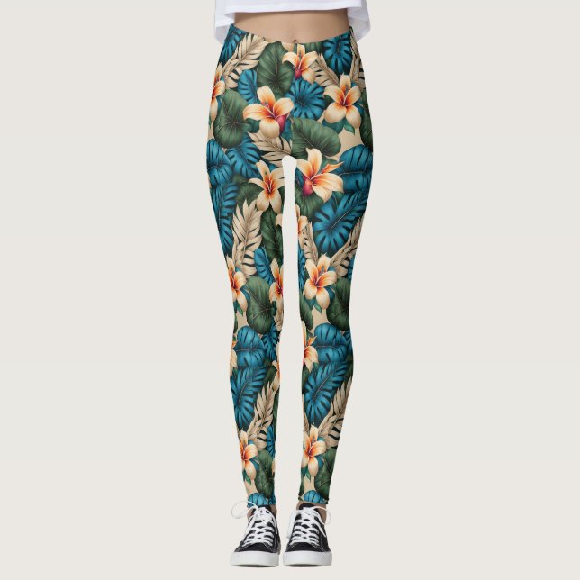 Leggings Tropical Floral Fantasy (Devant)