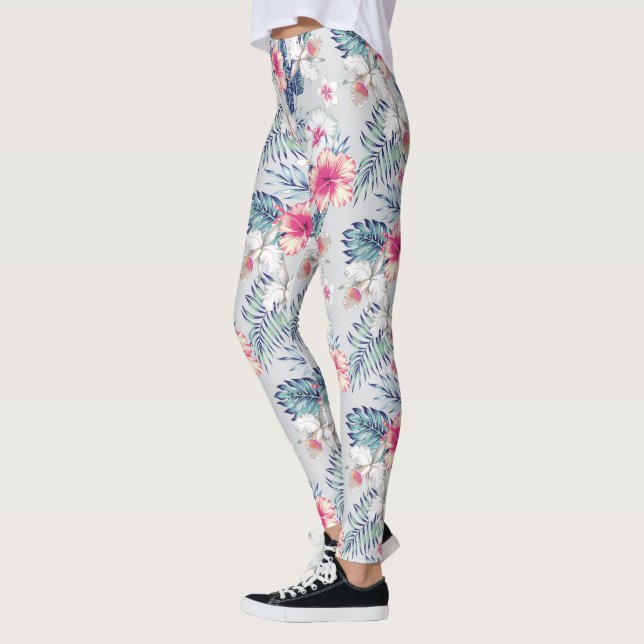 Leggings Tropical Orchid Floral (Gauche)