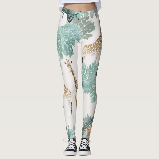 Leggings Tropical Safari Adventure 1 #art #tropical (Devant)