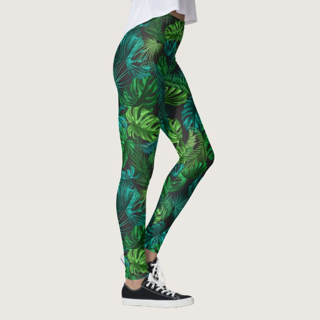 Leggings Tropiques Verts  (Droite)