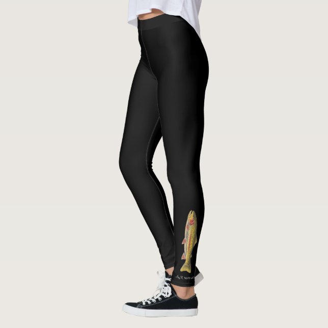 Leggings Truite arc-en-ciel, art original, DAME de Mary K. (Gauche)