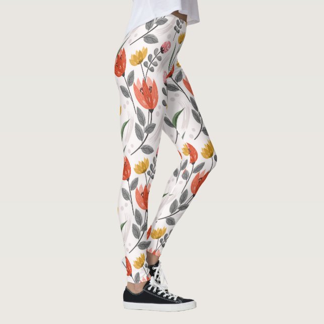 Leggings Tulipes Titrées À La Main Moderne (Droite)