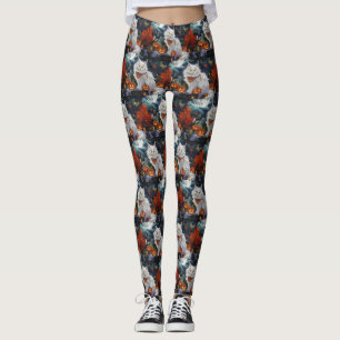 Leggings Turc Angora Chat Halloween Éffrayant