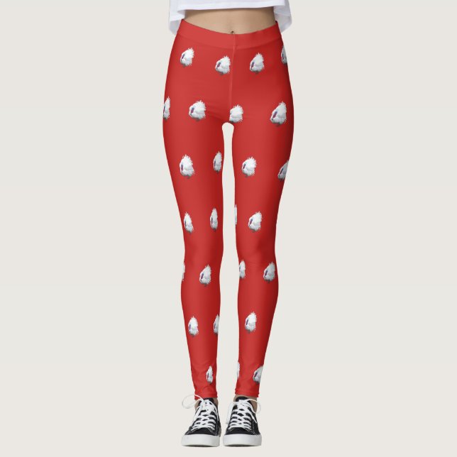 Leggings Turquie en rouge (Devant)