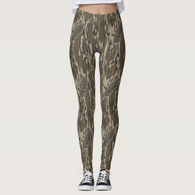 Leggings Turquie Plumes Bottomland Camouflage de la forêt d (Devant)