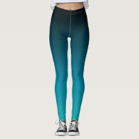 Turquoise à noir Ombre