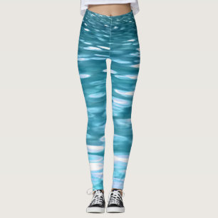 Leggings Turquoise shimmer