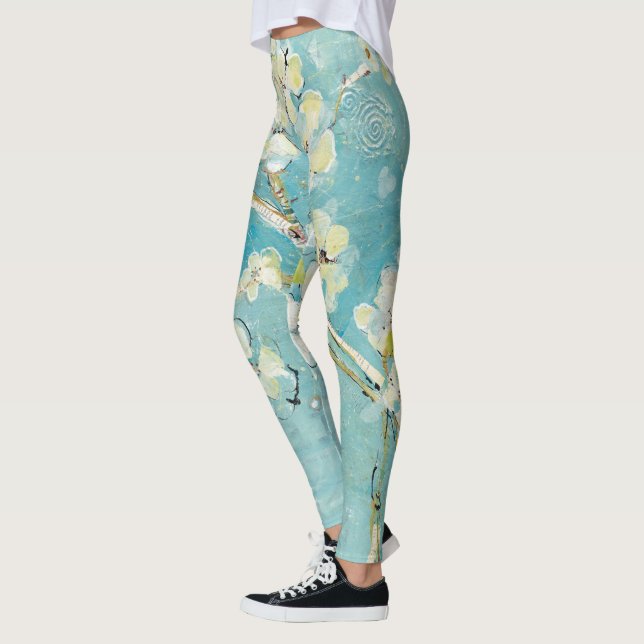 Leggings Turquoise vivante (Gauche)