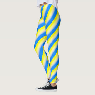 Leggings Ukraine bleue et jaune Inspiration de la paix anti