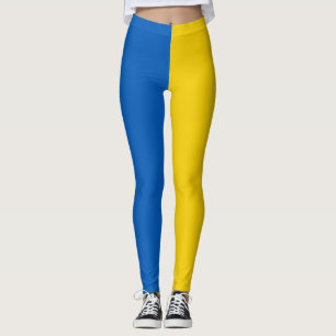 Leggings Ukraine Drapeau bleu jaune