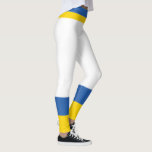 Leggings Ukraine Drapeau Couleurs Jaune Bleu Moderne Simple<br><div class="desc">Le design est bleu et jaune,  Soutenez l'Ukraine.</div>