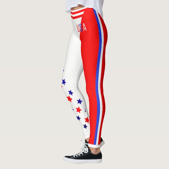 Leggings Ultimate American Patriot USA Étoiles et rayures (Gauche)