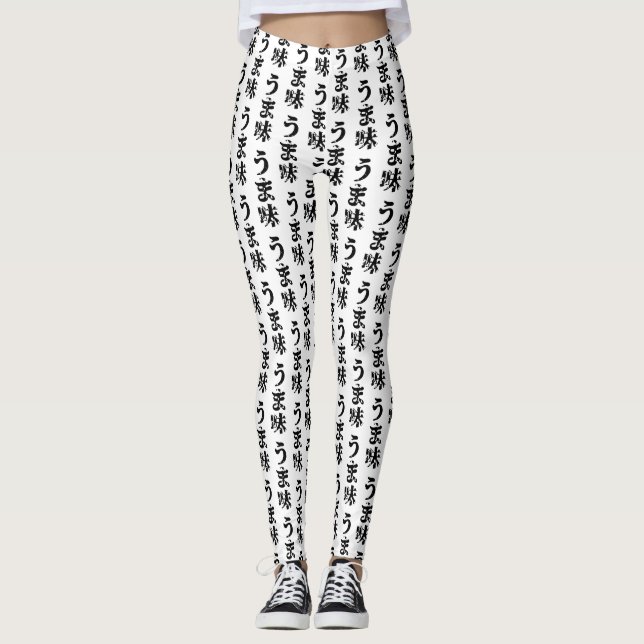 Leggings UMAMI う ま 味 japonais Kanji Nihongo (Devant)