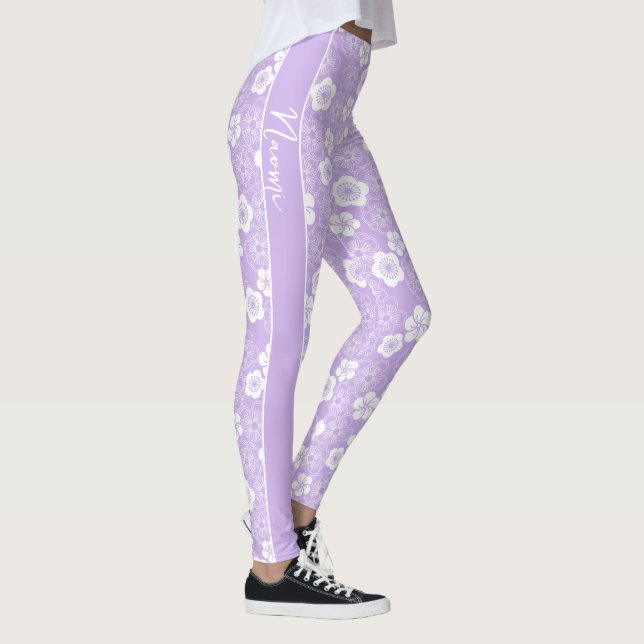 Leggings Ume | motif traditionnel japonais de prune sur KIM (Droite)