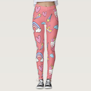 Leggings Un Arc-en-ciel magique Unicorn Motif fête d'annive