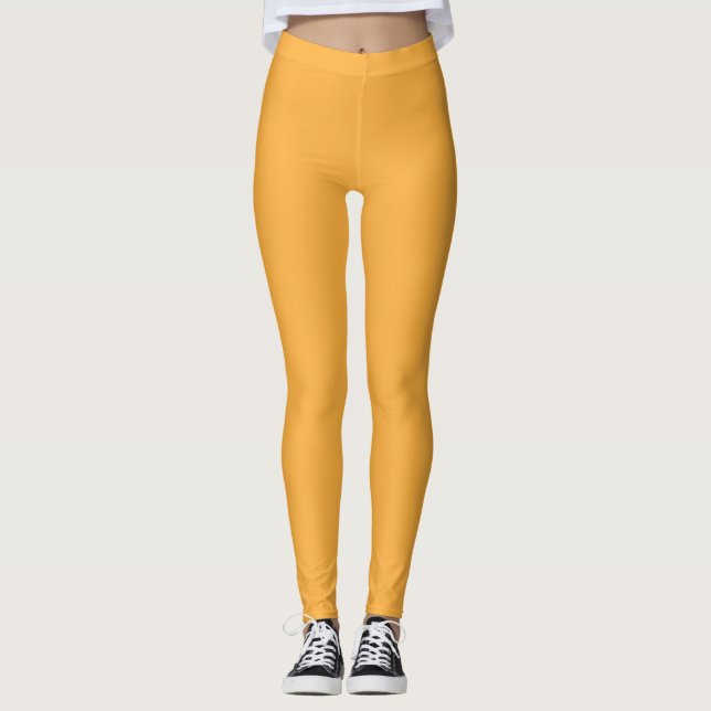 Leggings un arrière - plan jaune avec un (Devant)