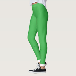Leggings un arrière - plan vert avec une bordure blanche