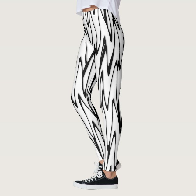 Leggings Un art moderne Abstrait de ligne énergétique (Gauche)
