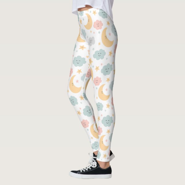 Leggings Un beau regard dans le Motif du ciel (Gauche)