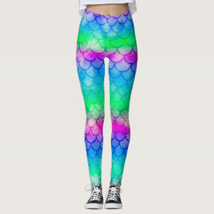 Leggings Un beau spectre de couleurs sirènes