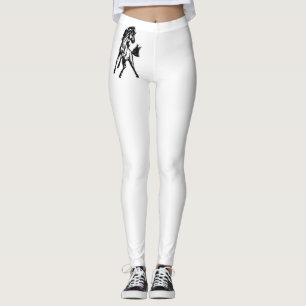 Leggings Un cheval sautant fringant dans la nature
