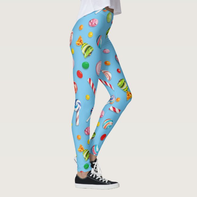 Leggings Un délicieux assortiment de sucreries (Droite)
