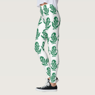 Leggings Un design vert et noir captivant avec un g audacie